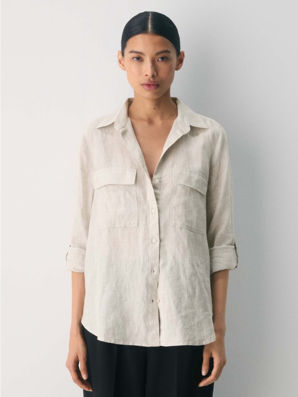 As new Aritzia BABATON button down shirt size large Babaton
Utility Linen Shirt - Picture 15 of 16